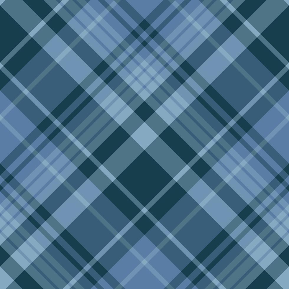 Seamless pattern in discreet dark blue colors for plaid, fabric, textile, clothes, tablecloth and other things. Vector image. 2