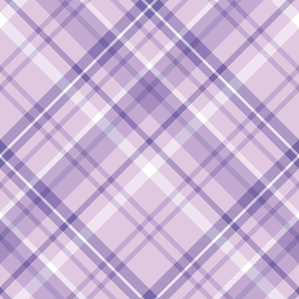 patrón impecable en hermosos colores violeta claro y oscuro y blanco para tela escocesa, tela, textil, ropa, mantel y otras cosas. imagen vectorial 2 vector