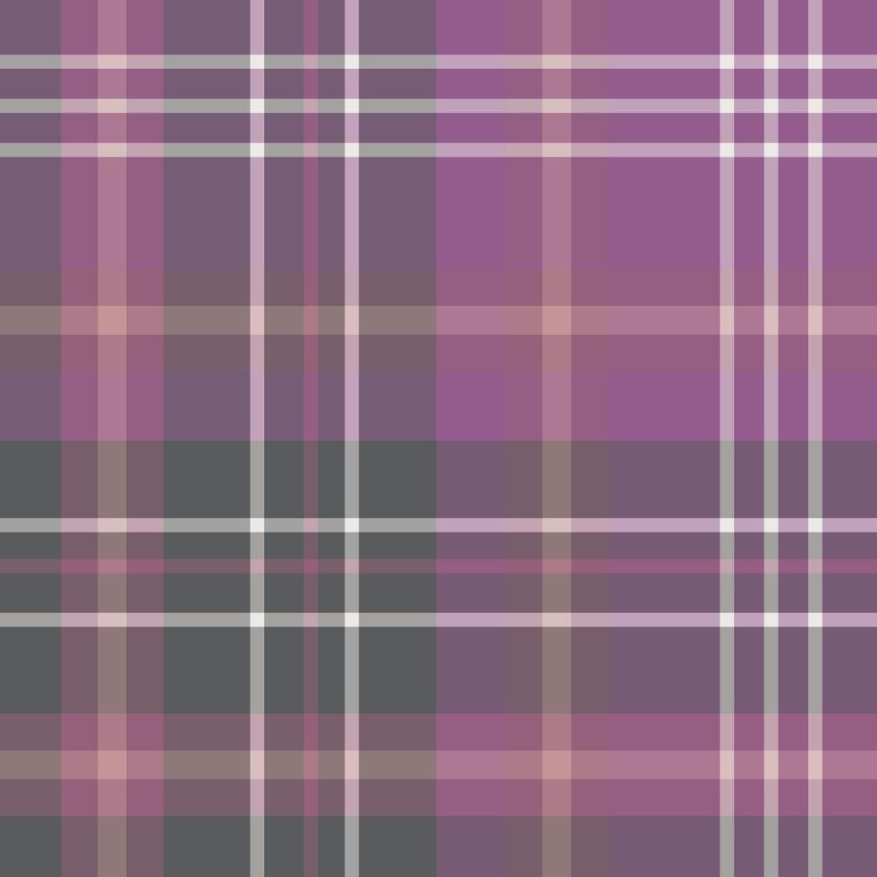 Seamless pattern in gray and discreet purple colors for plaid, fabric, textile, clothes, tablecloth and other things. Vector image.