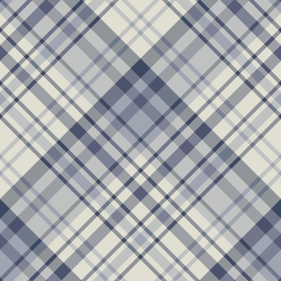 Seamless pattern in light beige and discreet gray-blue colors for plaid, fabric, textile, clothes, tablecloth and other things. Vector image. 2