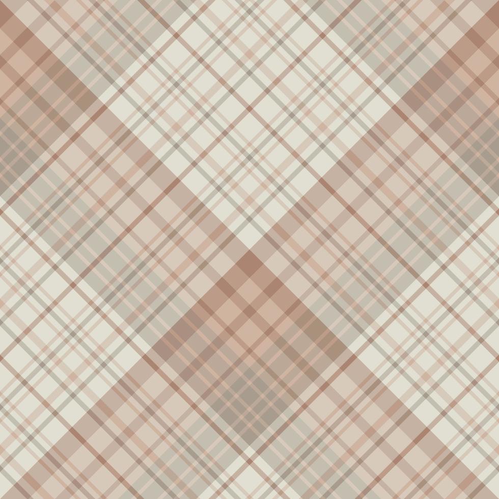 Seamless pattern in light beige and light brown colors for plaid, fabric, textile, clothes, tablecloth and other things. Vector image. 2