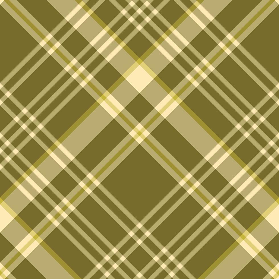 Seamless pattern in swamp green and yellow colors for plaid, fabric, textile, clothes, tablecloth and other things. Vector image. 2