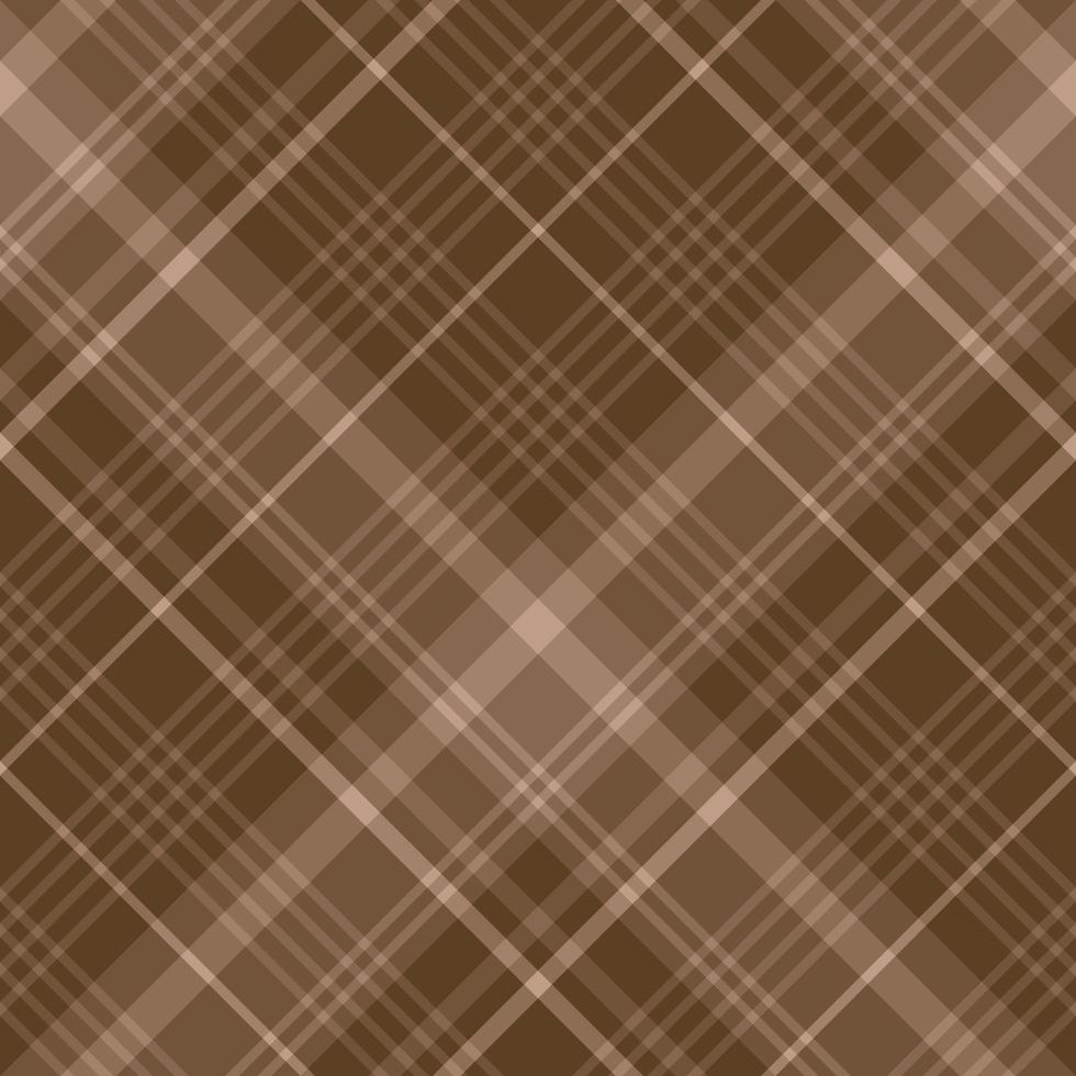 Seamless pattern in brown colors for plaid, fabric, textile, clothes, tablecloth and other things. Vector image. 2
