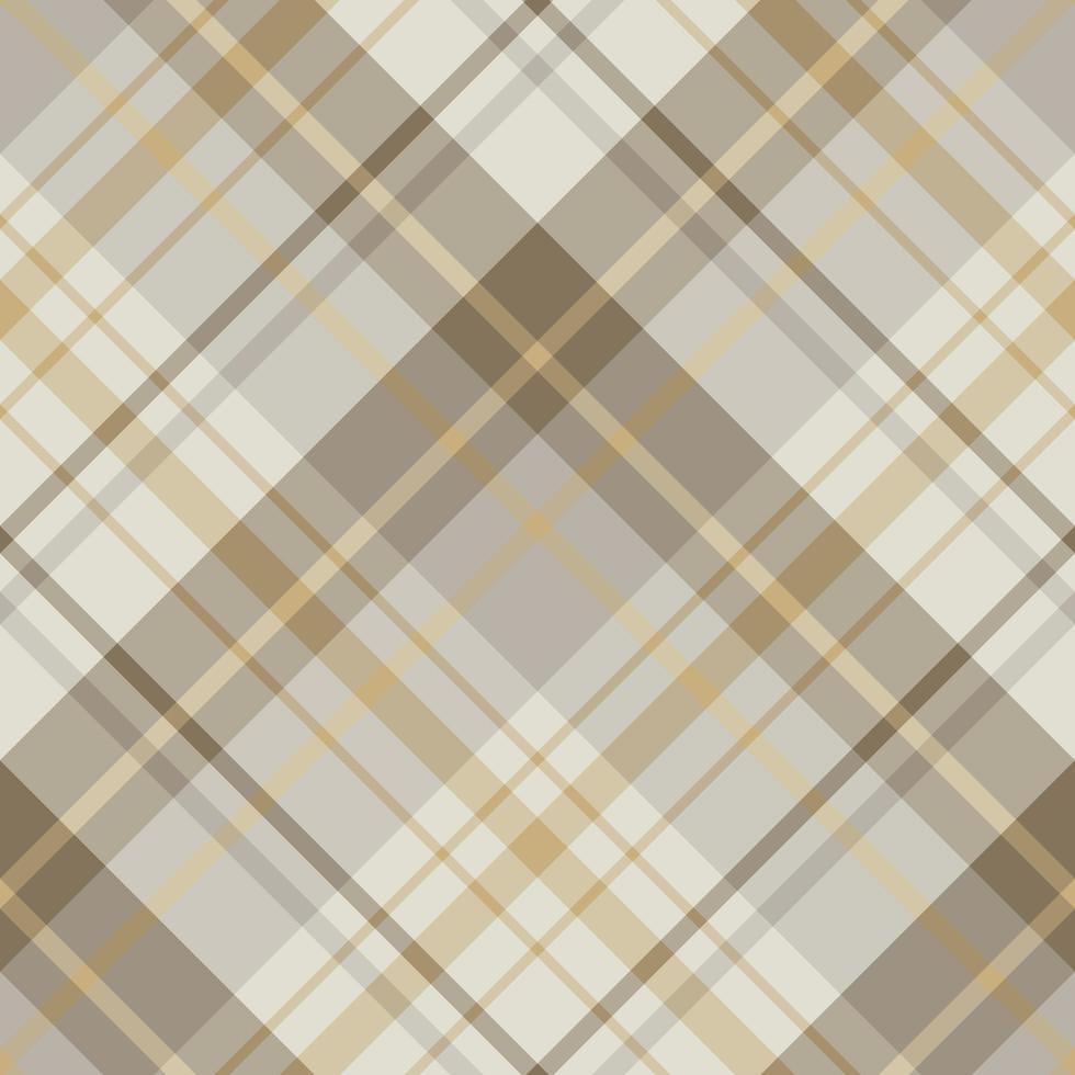 Seamless pattern in beige, gray, brown colors for plaid, fabric, textile, clothes, tablecloth and other things. Vector image. 2