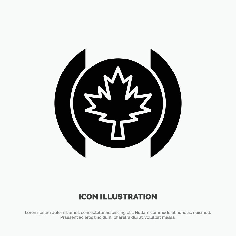 Flag Leaf Tree solid Glyph Icon vector 13550344 Vector Art at Vecteezy