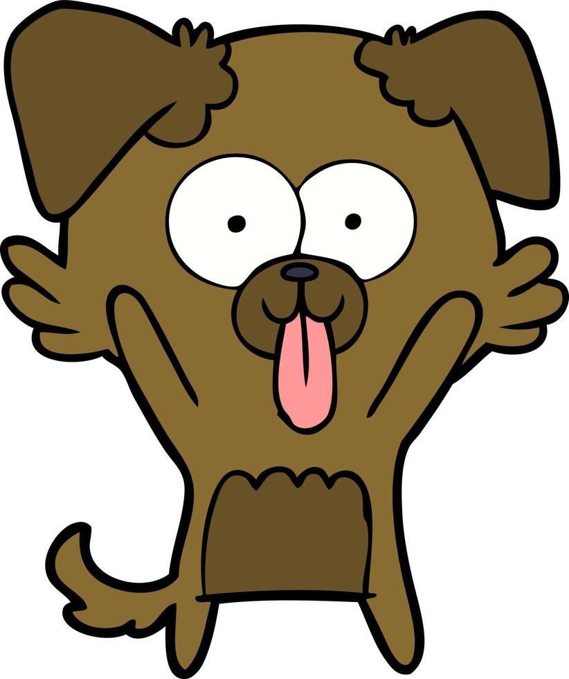 Vector dog character in cartoon style