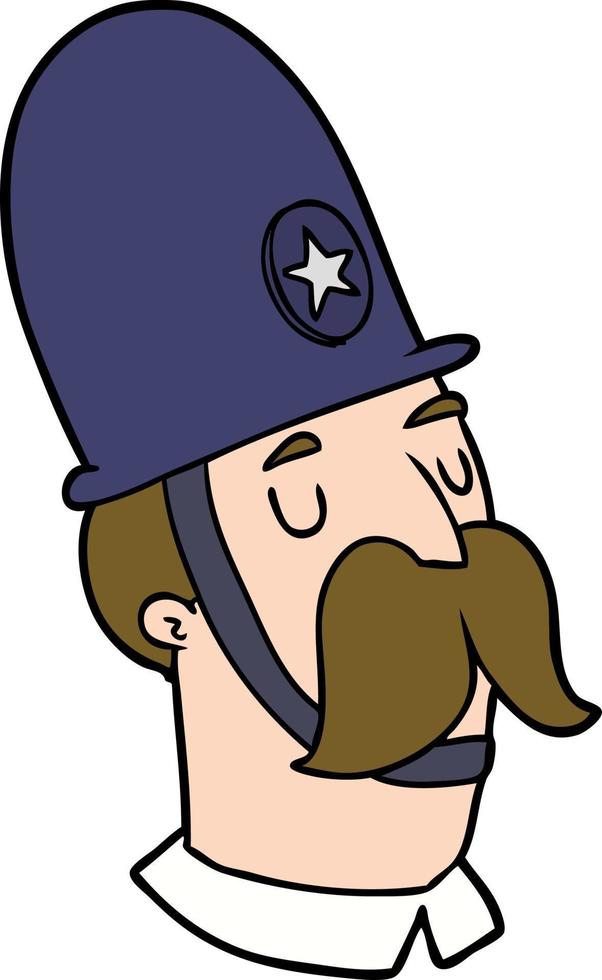Cartoon police officer vector