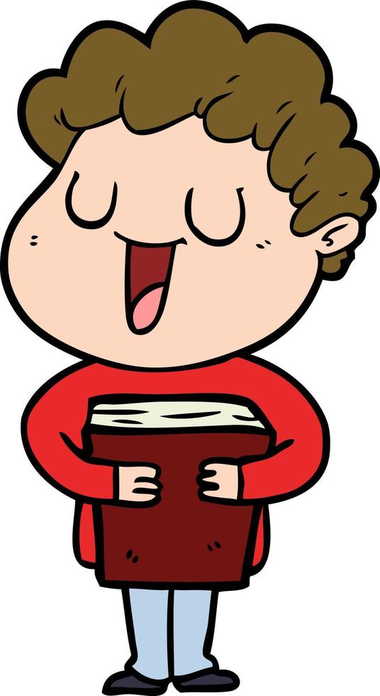 Vector boy character in cartoon style