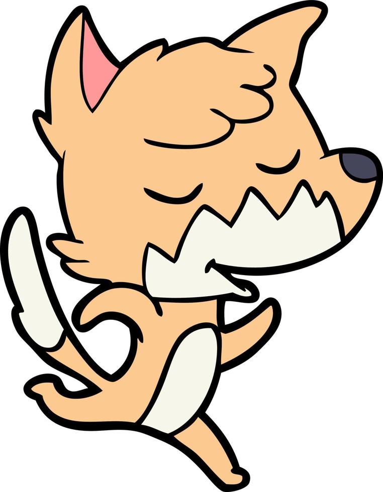 Vector fox character in cartoon style