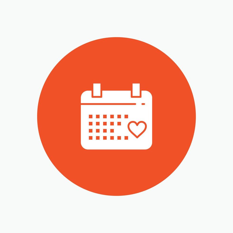 Calendar Day Love Wedding vector