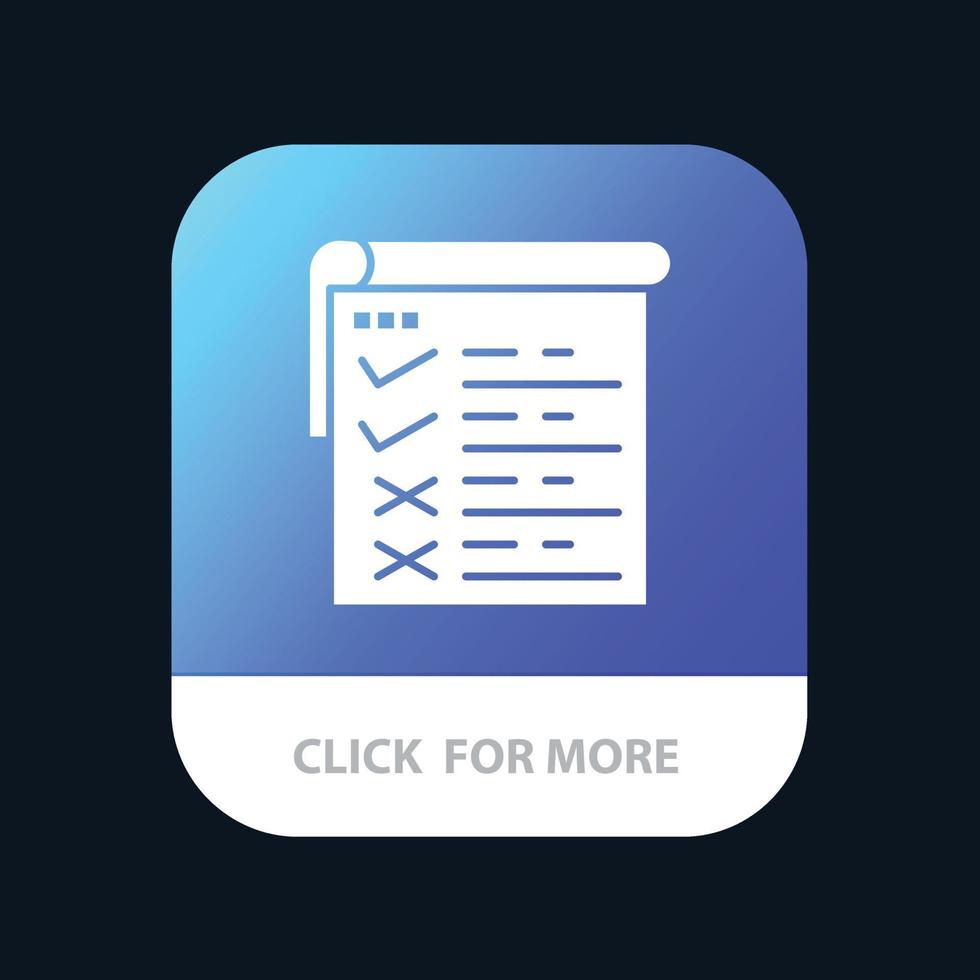 lista de verificación informe de prueba qa diseño de icono de aplicación móvil vector