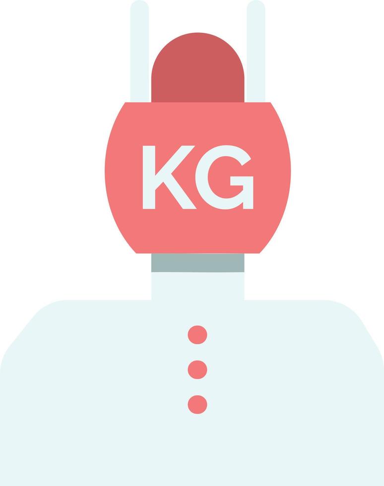 Head Life Problem Stress Weight  Flat Color Icon Vector icon banner Template
