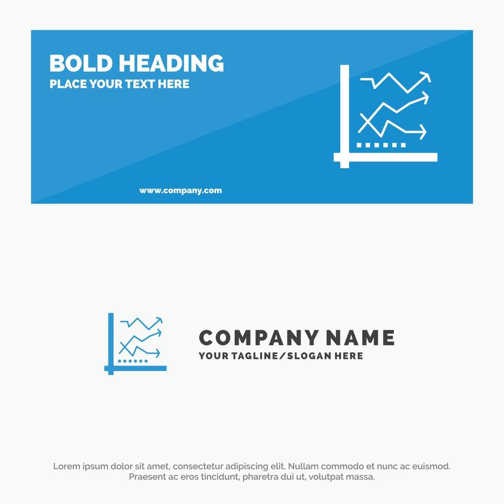 Graph Analysis Analytic Analytics Chart Data SOlid Icon Website Banner and Business Logo Template vector