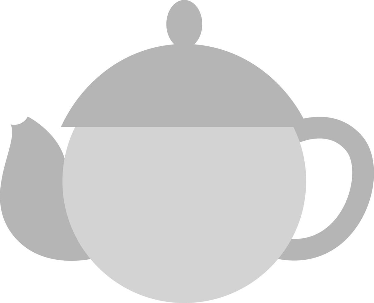 White teapot, illustration, vector on a white background