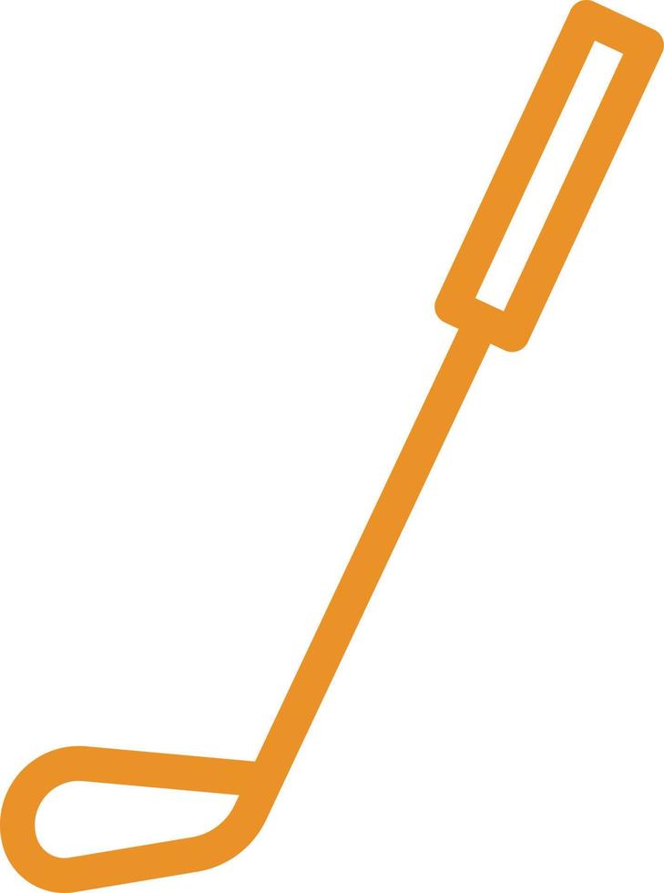 Golfing stick, illustration, vector on a white background.
