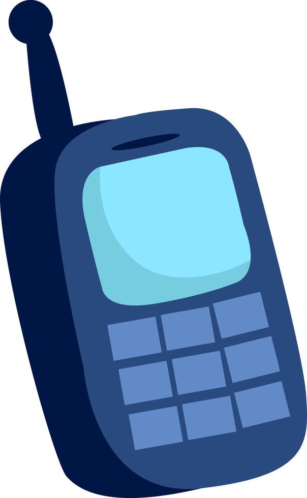 Phone toy, illustration, vector on white background.
