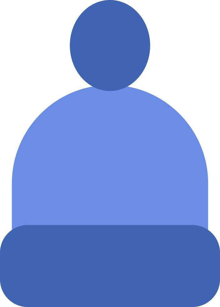 Cute blue hat, illustration, vector on white background.