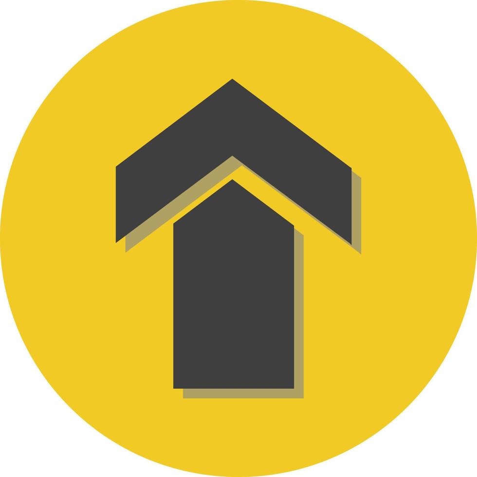 Uploading arrow button, illustration, vector, on a white background. vector
