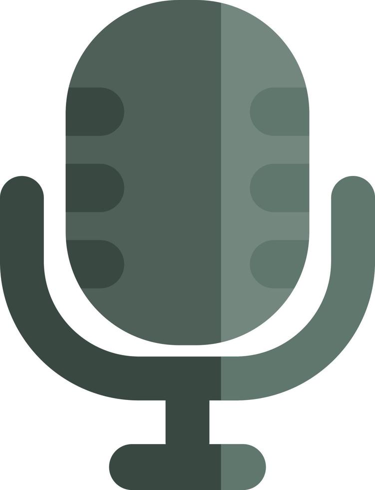 Old festival microphone, illustration, vector on a white background.