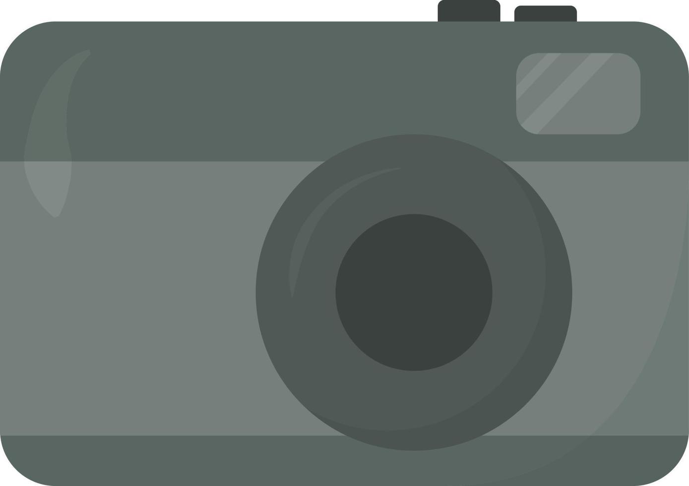 Photo camera, illustration, vector on white background.