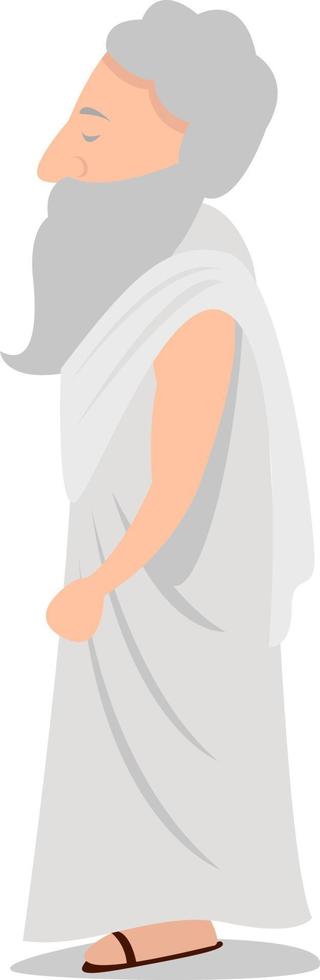 God Zeus, illustration, vector on white background