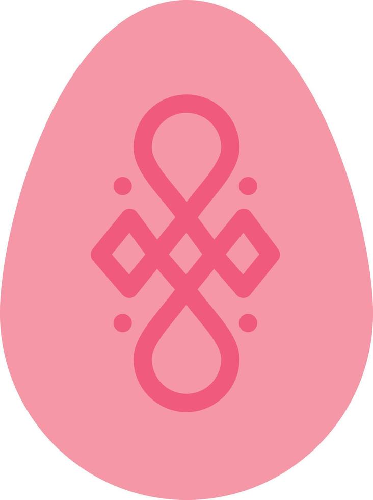 Bird Decoration Easter Egg  Flat Color Icon Vector icon banner Template