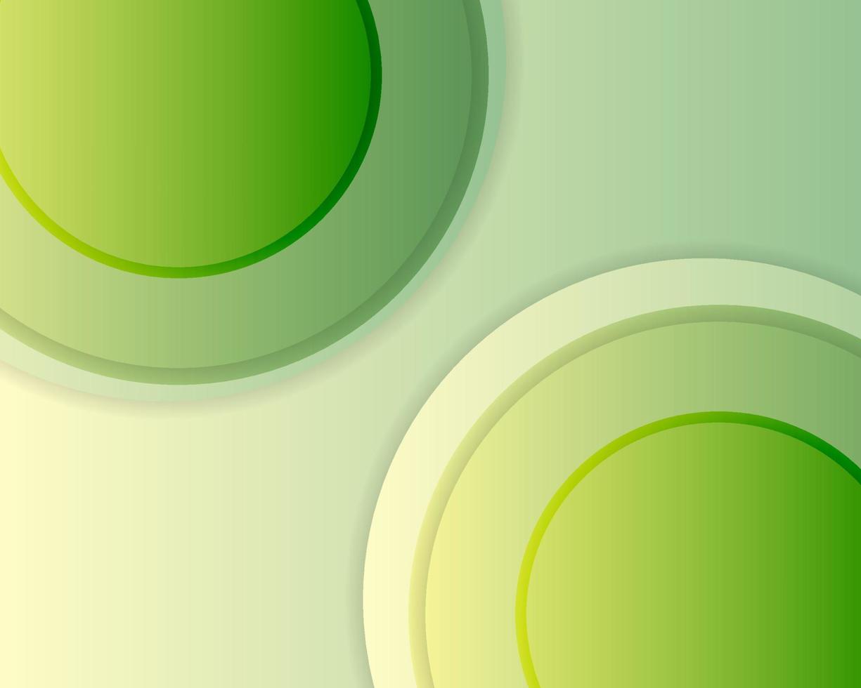 fondo de círculo verde claro vector