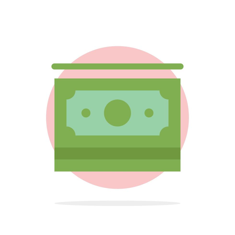 Cash Dollar Money Motivation Abstract Circle Background Flat color Icon vector