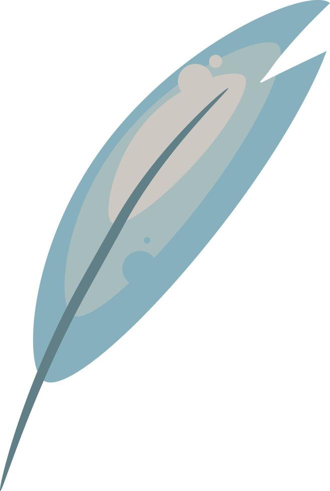 hermosa pluma, ilustración, vector sobre fondo blanco