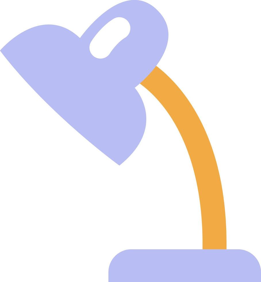 Purple study lamp, illustration, vector, on a white background. vector