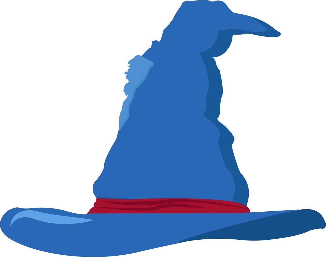 Blue long hat, illustration, vector on white background. 13554160