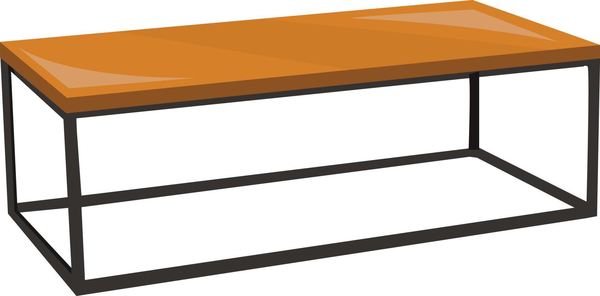 Coffee table, illustration, vector on white background