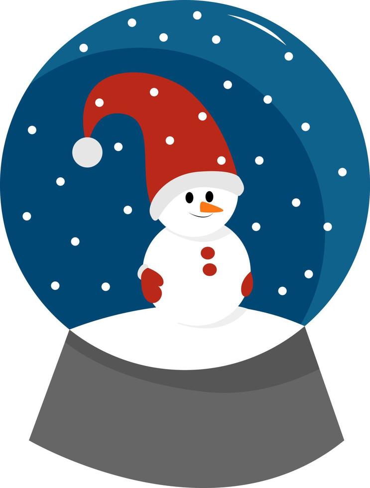 Christmas gift, illustration, vector on white background.