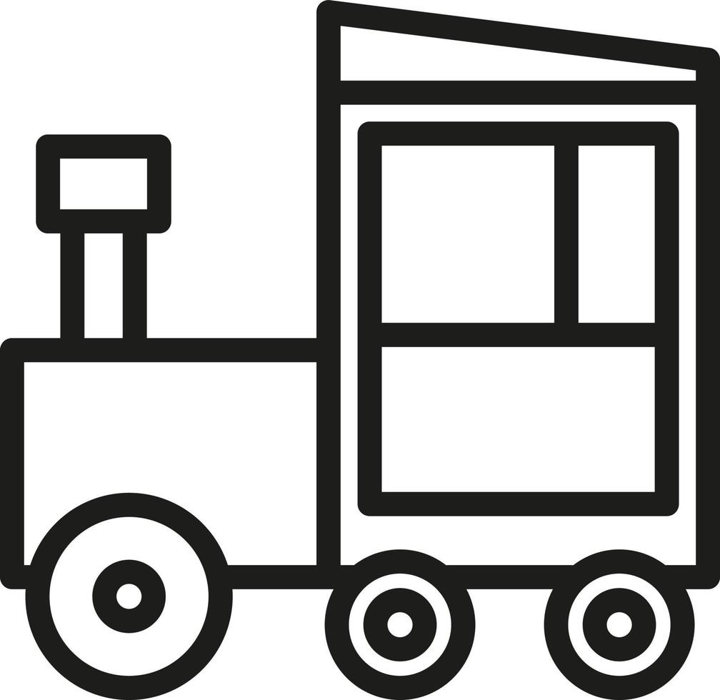 Park train, illustration, vector, on a white background. vector
