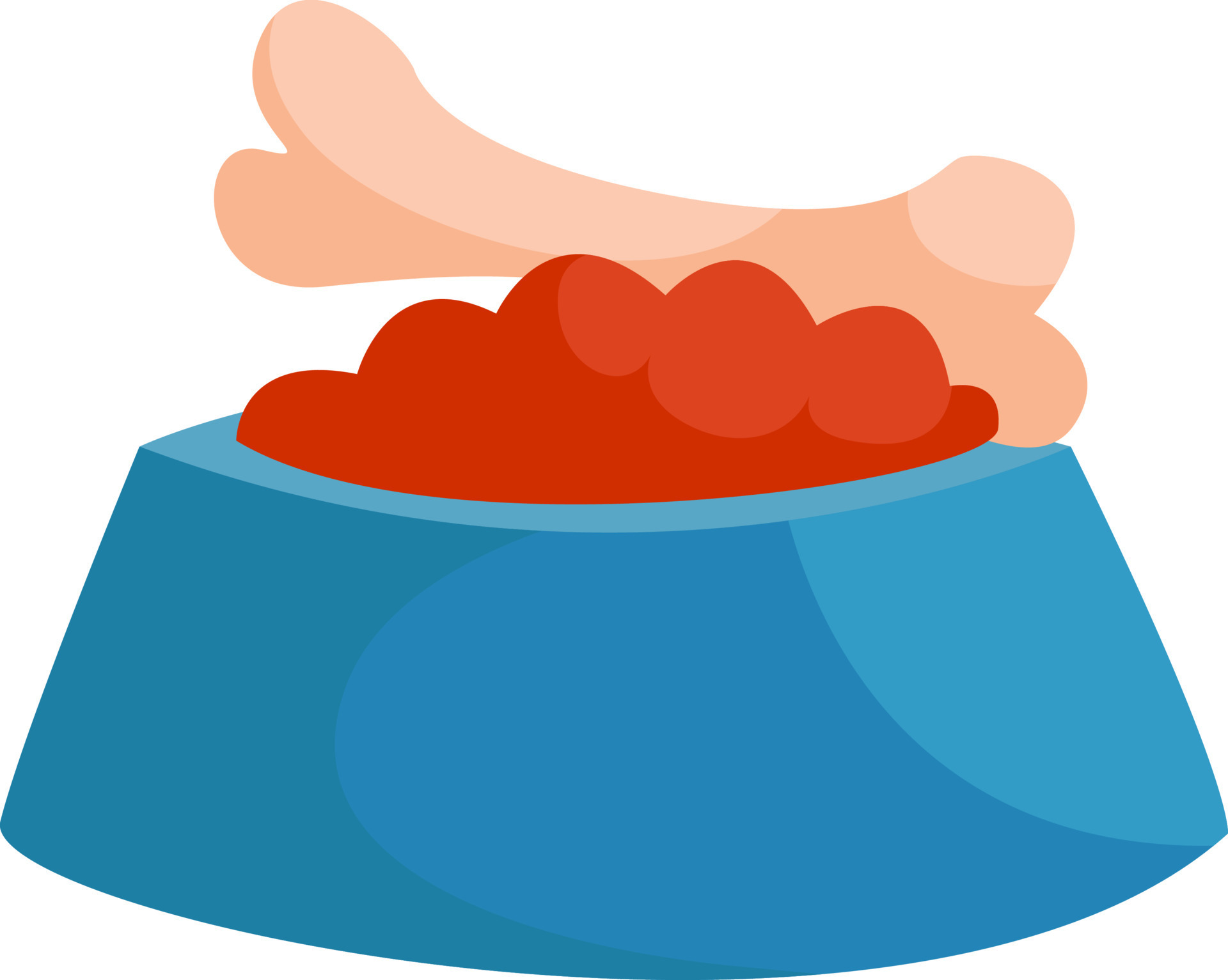 dog-food-illustration-vector-on-white-background-13554536-vector-art