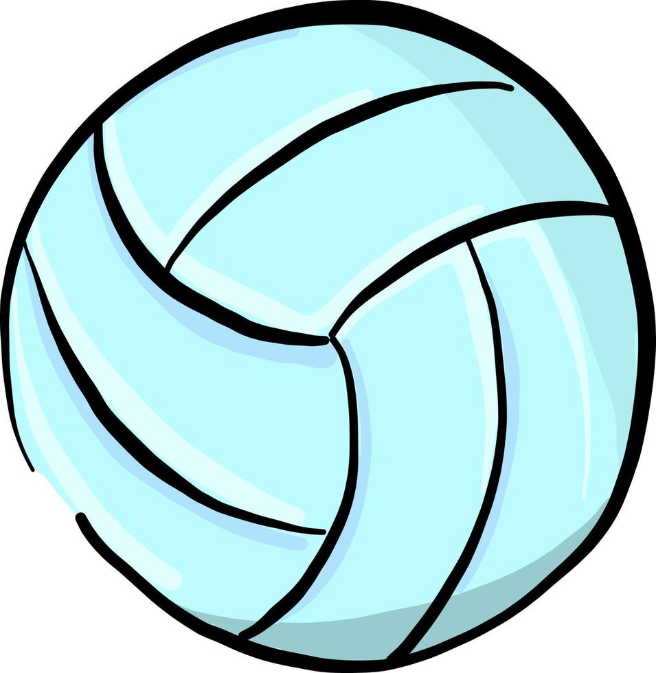 Volleyball ball, illustration, vector on white background