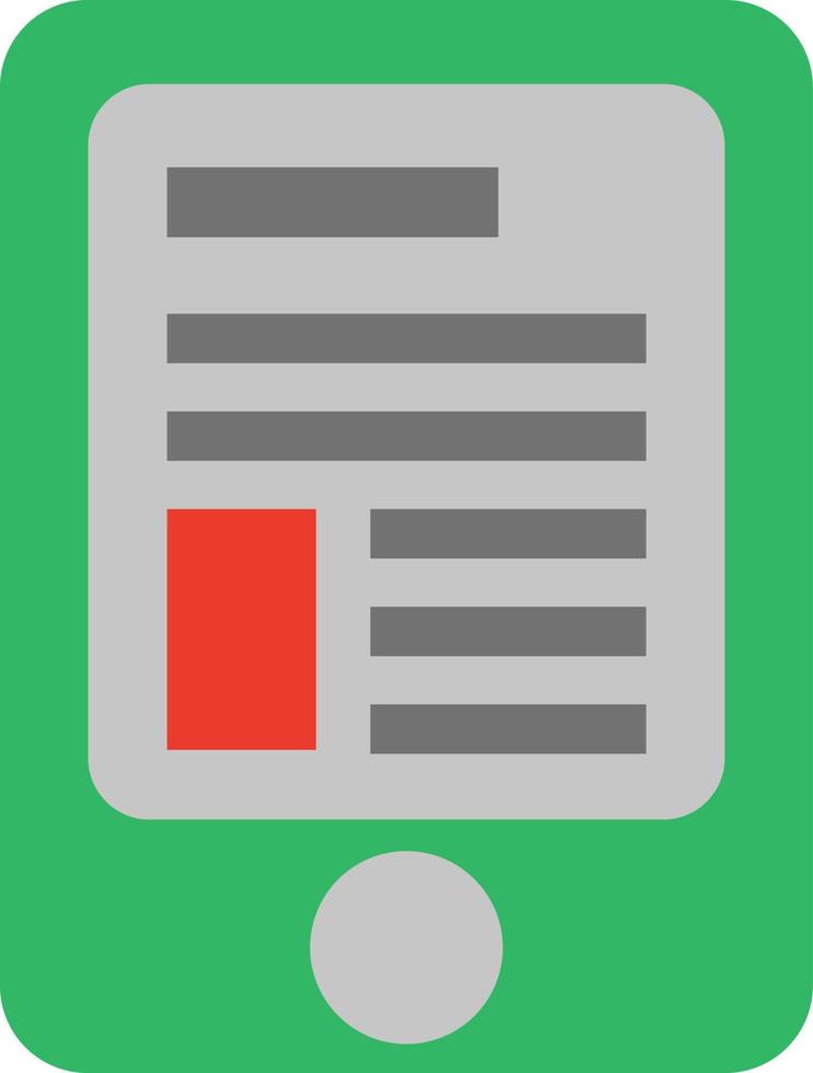 Mass media phone, illustration, vector on a white background.