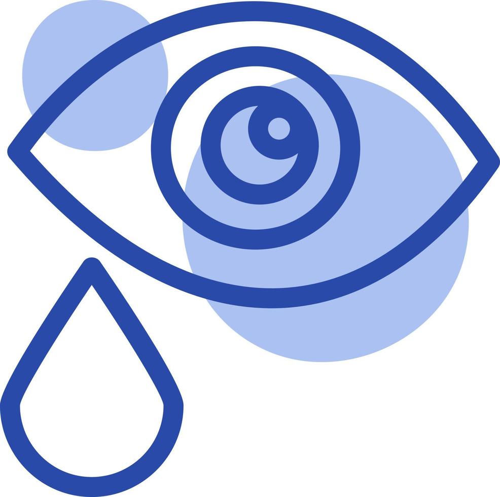 Eye examination, illustration, vector on a white background.