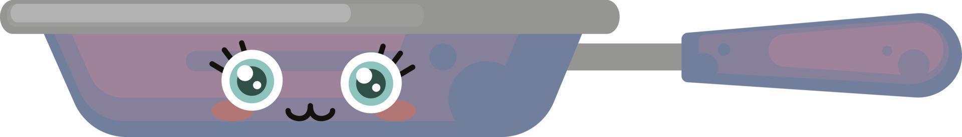 Purple pan, illustration, vector on white background.