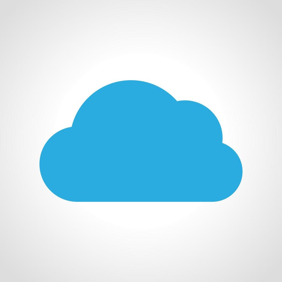 Cloud Icon. Multicolored weather icon on white background. Vector illustration.