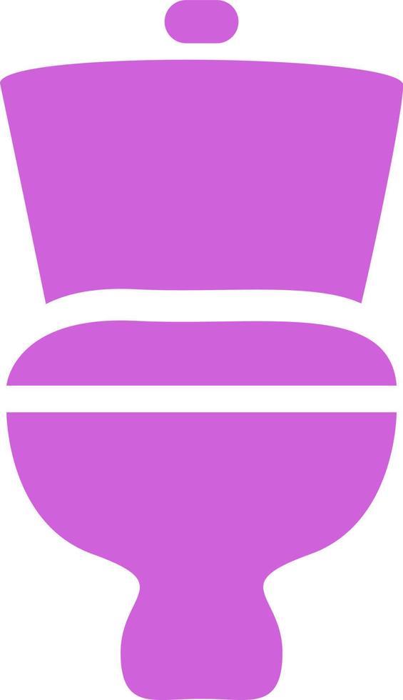 Toilet bowl, illustration, vector on a white background.