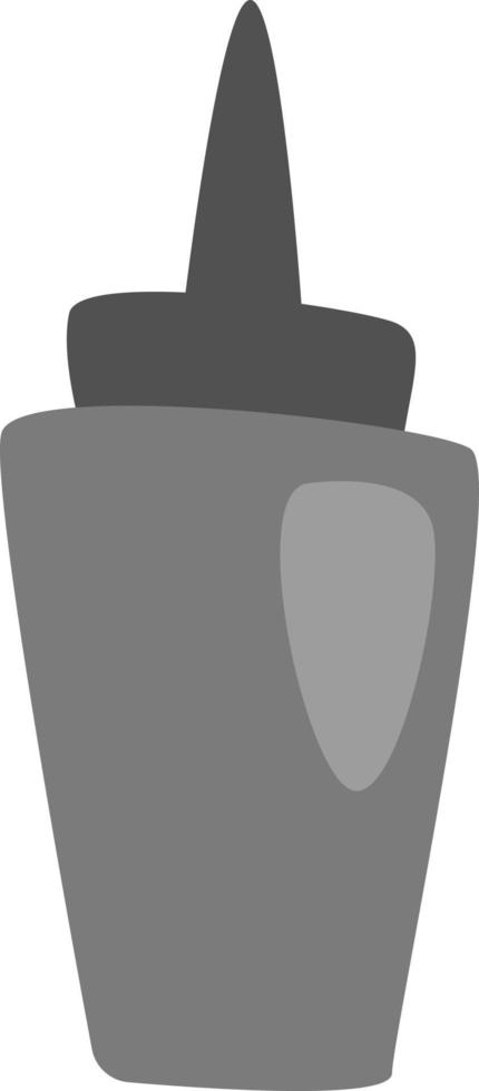 Ketchup bottle, illustration, vector, on a white background. vector