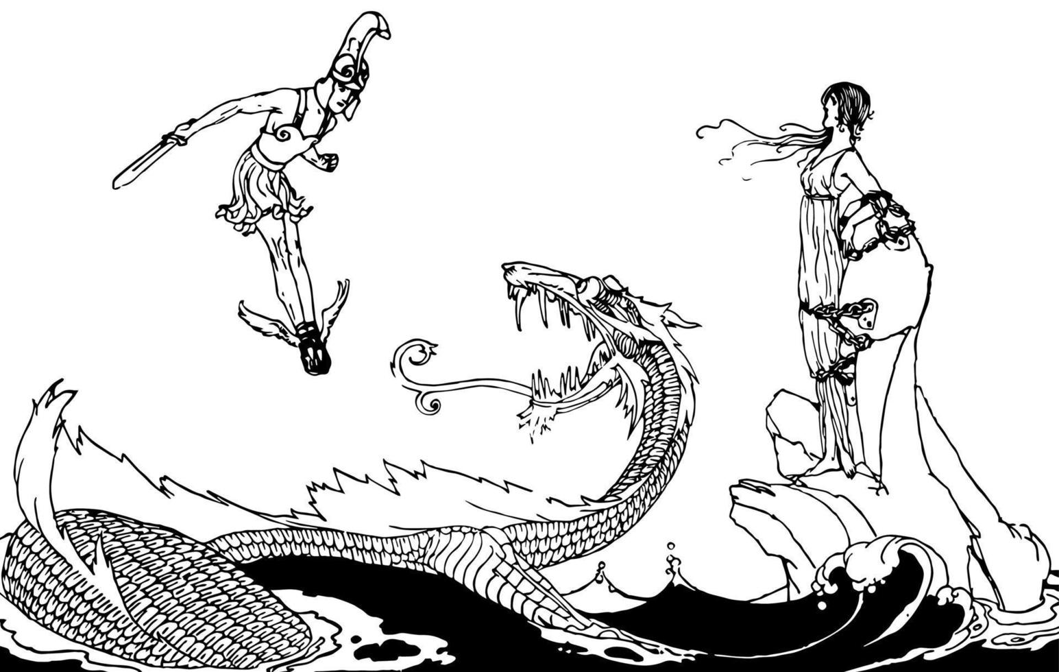 Рисунок к мифу о персее
