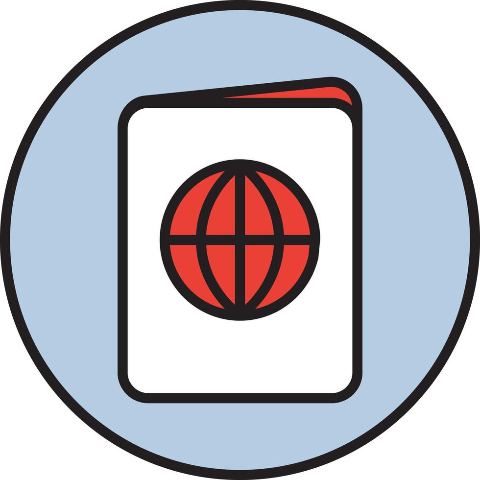 Travel passport, illustration, vector on a white background.
