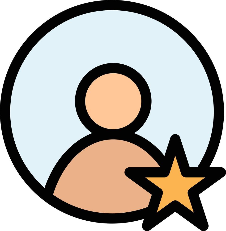 calificación perfil de usuario icono de color plano icono de vector plantilla de banner