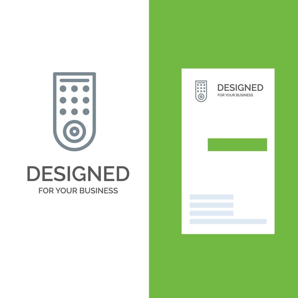 Control Remote TV Grey Logo Design and Business Card Template vector
