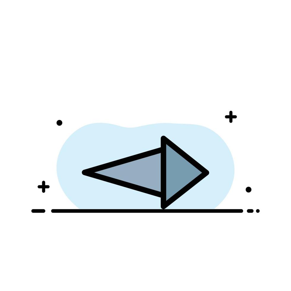 Arrow Right Next  Business Flat Line Filled Icon Vector Banner Template