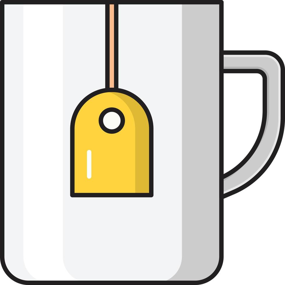 ilustración de vector de té en un fondo. símbolos de calidad premium. iconos vectoriales para concepto y diseño gráfico.