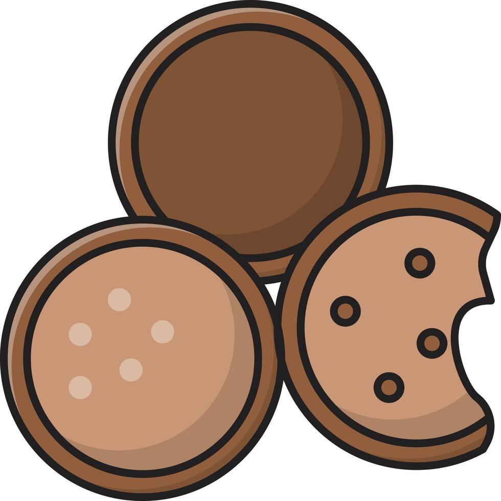 cookies vector illustration on a background.Premium quality symbols.vector icons for concept and graphic design.