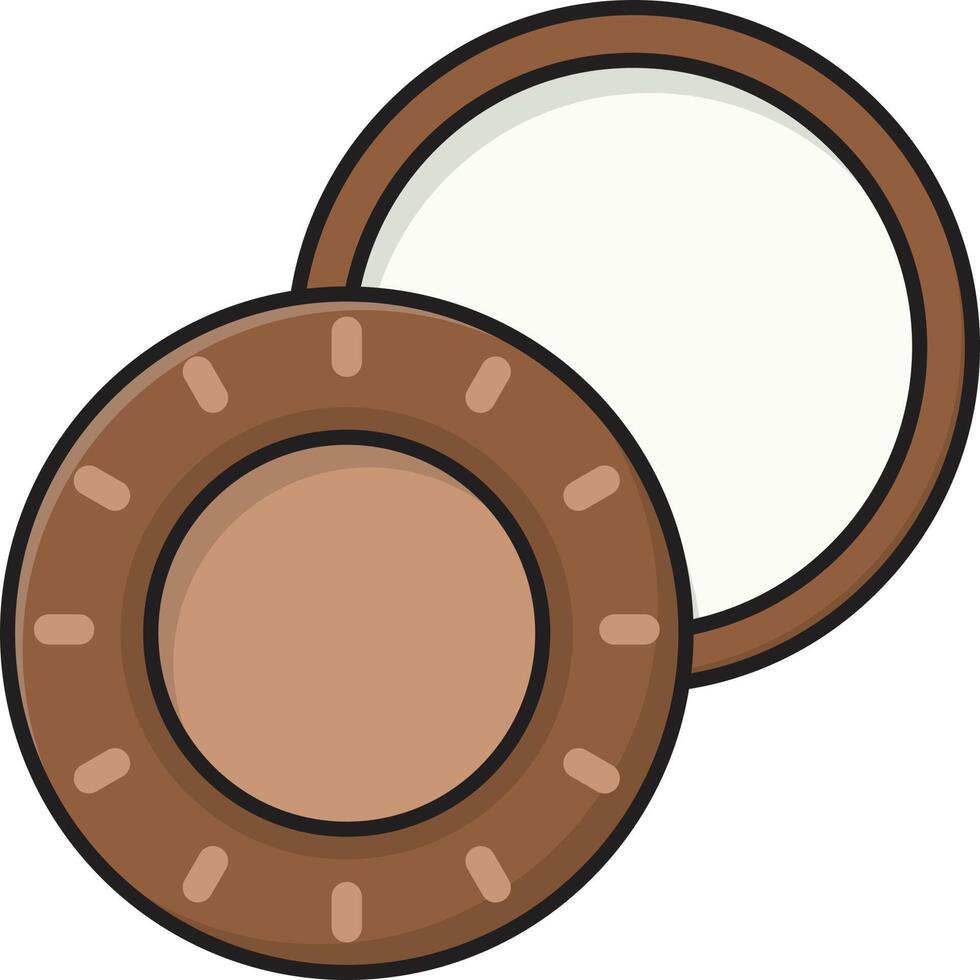 ilustración de vector de galleta en un fondo. símbolos de calidad premium. iconos vectoriales para concepto y diseño gráfico.